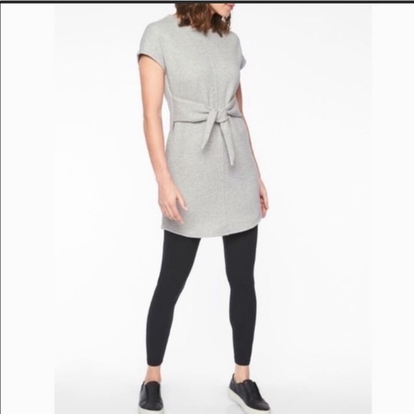 ATHLETA Grey Jersey Mini Dress XL - Picture 3 of 11